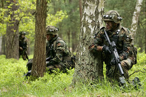 Des soldats de l’armée allemande. © Bundeswehr/S.Wilke/Creative Commons