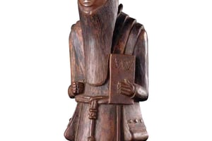Figurine de missionnaire capucin, région de Tuma, RD Congo, (XIXe-début                                                             XXe             s.). © BPK/ETHNOLOGISCHES MUSEUM, SMB, JURGEN LIEPE