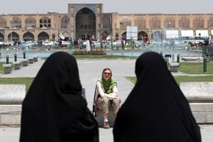 Des iraniennes à Isfahan, à 400 km au Sud de Téhéran © Hasan Sarbakh/AP/SIPA