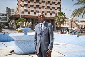 Boubou Sakho, président de l’Association des ressortissants de Bakel en France (ici à Dakar). © GUILLAUME BASSINET POUR J.A.