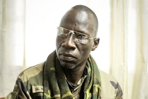 Noureddine Adam, ancien numéro deux de la Séléka, le 14 mars 2013 à Bangui. © Vincent Fournier/J.A.