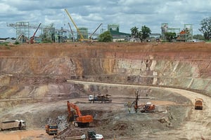 Vue de la mine de de zinc de Perkoa au Burkina Faso. © Blackthorn Resources