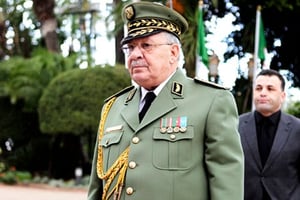 Le général Ahmed Gaïd Salah, vice-ministre de la Défense et chef d’état-major de l’armée. © Xinhua / Zuma / REA