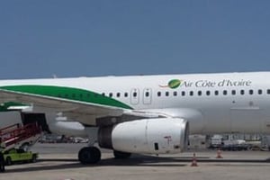 Un A320 de la compagnie Air Côte d’Ivoire. © Air Côte d’Ivoire