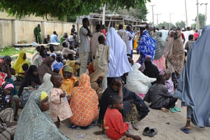 Des réfugiés nigérians après une attaque de Boko Haram (photo d’illustration). © Jossy Ola/AP/SIPA