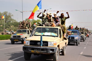 Soldats de retour                         du Nigeria, le 11 décembre. © BRAHIM ADJI/AFP