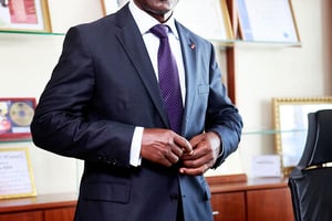 Jean Kacou Diagou, président du groupe NSIA, est également à la tête du principal syndicat patronal ivoirien. © Ananias Leki-Dago pour Jeune Afrique