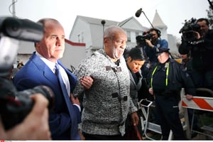 Bill Cosby arrive au tribunal d’Elkins Park (Pennsylvanie), le 30 décembre 2016. © MEL EVANS/AP/SIPA