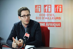 Jérémy Hodara (France), cofondateur de Africa Internet Holding (AIH) et créateur de sites de e-commerce en Afrique. A RFI le 08.01.2016. © Vincent Fournier/JA