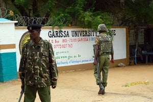 L’université de Garissa, rouvre ses portes, neuf mois après l’attaque des shebab. © Stringer/AP/SIPA