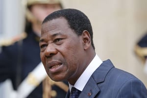 Le président béninois Thomas Boni Yayi © Jacques Brinon/AP/SIPA