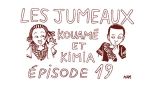 Les jumeaux Kouamé et Kimia, par Kam. © Kam / J.A.