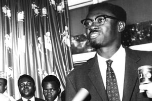 Patrice Émery Lumumba, le 8 septembre 1960, à Léopoldville. © Archives JA
