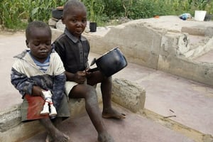 Plus de 1,5 millions d’enfants menacés de famine au Zimbabwe, d’après le Programme alimentaire mondiale © AFP