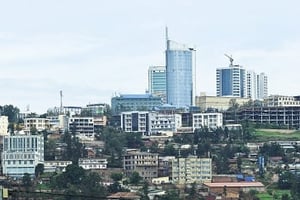 Centre-ville de Kigali. © Vincent Fournier/JA
