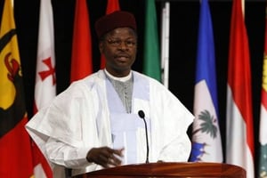 Mahamane Ousmane, ancien chef de l’État nigérien. © Page facebook de Mahamane Ousmane.