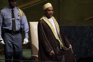 Ikililou Dhoinine, le président des Comores sortant, lors de la 67e session de l’Assemblée générale de l’ONU. © Richard Drew / AP / SIPA