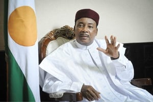 Mahamadou Issoufou, président du Niger. © Vincent Fournier/J.A