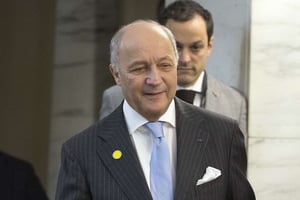 Le président du Conseil constitutionneLaurent Fabius, le 2 février 2016. © Andrew Medichini/AP/SIPA