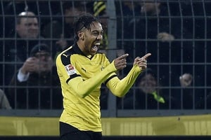 Pierre-Emerick Aubameyang en janvier 2016. © Martin Meissner/AP/SIPA