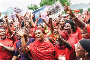 L’affaire des lycéennes de Chibok avait défié la chronique, mais des dizaines d’autres jeunes femmes ont été kidnappées au Nigeria sans que personne ne s’en émeuve. © HANG WEIYI/XINHUA-REA