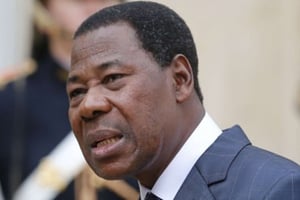 Thomas Boni Yayi, l’ancien président du Bénin. © Jacques Brinon/AP/Sipa