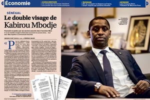 Ouverture des pages économie du Jeune Afrique 2874