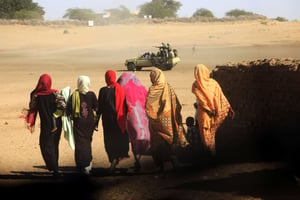 Près de Tabit, un village du Nord du Darfour, en 2014. © Abd Raouf/AP/SIPA