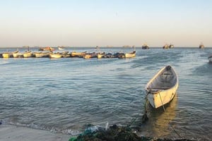 Bateaux de pêche à Nouadhibou. © Jbdodane/FlickrCC