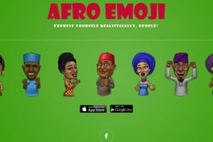 Le créateur de « Afro emoji » affirme construire un véritable « hiéroglyphe africain » © Capture d’écran Twitter.