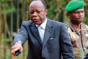 L’ancien chef d’état-major de l’armée congolaise, candidat à la présidentielle
du 20 mars
(ici à Bangui,
en mai 2014). © ISSOUF SANOGO/AFP