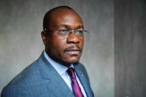 Le député congolais Delly Sessanga, président de l’Envol (opposition), le 10 février 2016 à Paris. © Vincent Fournier/J.A.