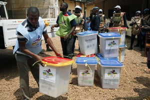 Le second tour de l’élection présidentielle en Centrafrique s’est déroulé dimanche 14 février. © JeromeDelay / AP / SIPA