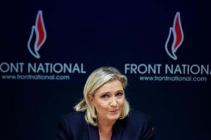 La présidente du Front national Marine Le Pen, le 20 novembre 2015 à Vannes. © AFP