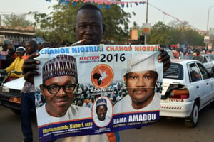 Un partisan de l’opposition emprisonné, Hama Amadou, à Niamey, le 18 février 2016. © Issouf Sanogo/AFP