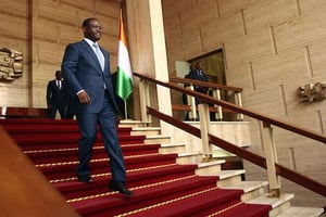 L’ex-Premier ministre ivoirien, Guillaume Soro, le 13 mars 2012 © Emanuel Ekra/AP/SIPA