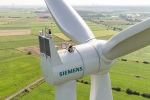 Turbines éoliennes du groupe allemand Siemens. © www.siemens.com