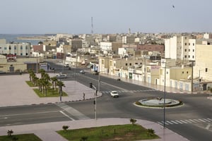 La ville de Dakhla accueille la 2ème édition marocaine du forum Crans Montana. © Vincent Fournier pour JA