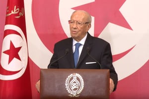 Discours du président Beji Caïd Essebssi à l’occasion du 60e anniversaire de l’indépendance de la Tunisie. © Capture d’écran / Youtube / Presidence TN