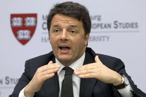Matteo Renzi, le Premier ministre italien. © Michael Dwyer/AP/SIPA
