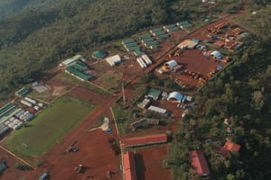 Vue du Camp Kanga de la mine Simandou en Guinée © Rio Tinto