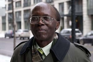 Le présumé génocidaire rwandais Léon Mugesera, devant la Cour fédérale de Montréal, le 9 janvier 2012. © Paul Chiasson/AP/SIPA