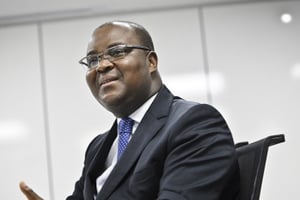Edoh Kossi Amenounvé, le directeur général de la Bourse régionale des valeurs mobilières. © Vincent FOURNIER/Jeune Afrique