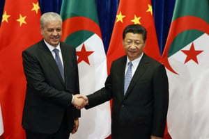 Abdelmalek Sellal et le président chinois Chinese Xi Jinping © Kim Kyung-hoon/AP/SIPA