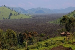 Scène de déforestation près du village de Mweso en RDC. © Melanie Gouby/AP/SIPA
