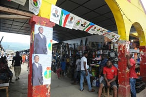 Un marché de Malabo, le 23 avril 2016. © Stringer/AFP