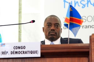 Joseph Kabila, le président de la RDC, le 14 octobre 2012 à Kinshasa. © Baudouin Mouanda/J.A.