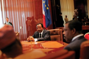 À 83 ans,Paul Biya compte trente-trois années de pouvoir. © DENIS/REA