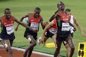 Le Kenya représente 30% des médailles africaines aux Jeux olympiques. © Darron Cummings / AP / SIPA