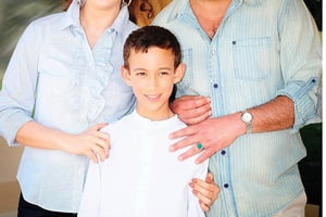 Le 8 mai 2013, le prince héritier Moulay El Hassan fêtait ses 10 ans, entouré de ses parents. © PDN/SIPA